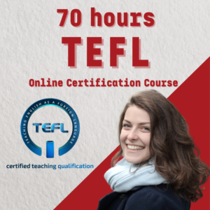 70 heures de cours de certification en ligne TEFL - Enseignant