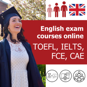 Cursos de exámenes de inglés de verano en línea (preparación de exámenes para TOEFL, IELTS, FCE, CAE)