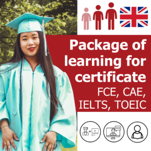 Exam preparation course - online preparation course (individual lessons) for  FCE (B2 First) | CAE (C1 Advanced) | IELTS | TOEIC exam (blended learning)