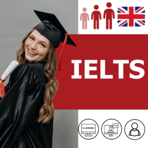 "IELTS" online exam preparation course - learning foreign language online with a teacher or by yourself in a language school