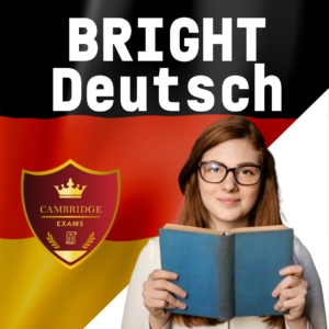 독일어 "BRIGHT Deutsch" 시험 준비 과정 온라인, osoba ucząca się na egzamin Bright Deutsch