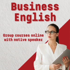 Business English group courses online with native speaker