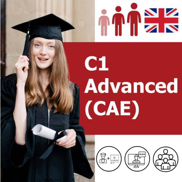 Intenzivní přípravný kurz na zkoušku CAE (C1 Advanced) online s rodilým mluvčím nebo nerodilým mluvčím