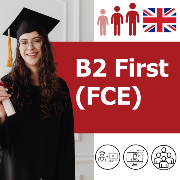 Intensiver FCE (B2 First) Prüfungsvorbereitungskurs online mit Nicht-Muttersprachler