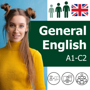 General group online English courses with a non-native speaker or native speaker (A1-C2)