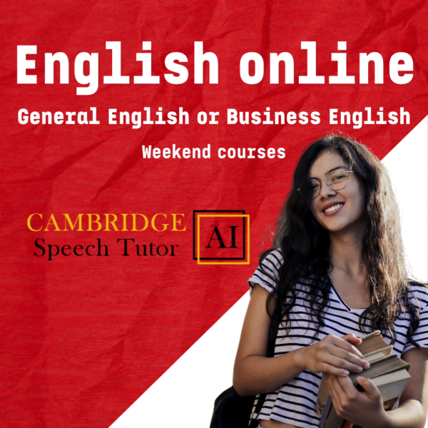 Weekend group online English courses (General or Business English) with a non-native speaker or native speaker (A2-C2) + online self-learning tool for learning correct English pronunciation and accent
