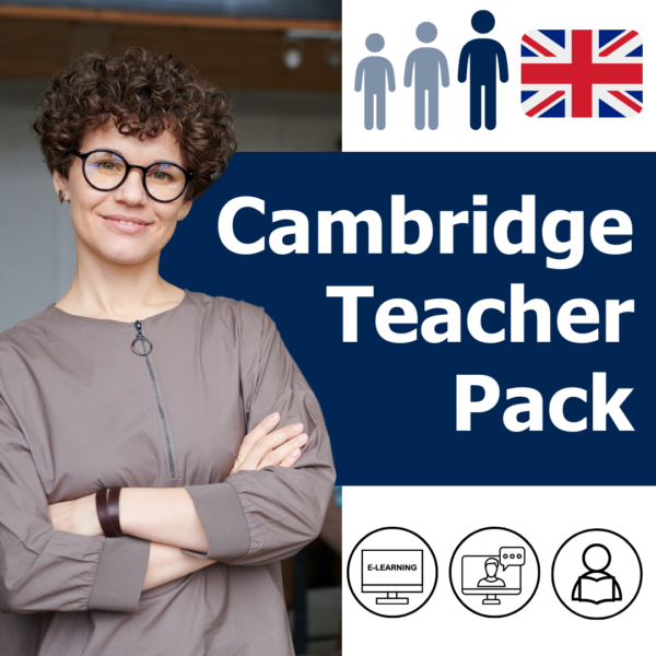 Cambridge Teacher Pack : Cours d'examen - Certificat de langue TEFL pour enseignants + amélioration de la prononciation anglaise en ligne