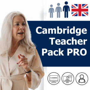 Cambridge Teacher Pack PRO: دورة امتحان - شهادة لغة TEFL للمعلمين + تعلم شامل للغة الإنجليزية عبر الإنترنت