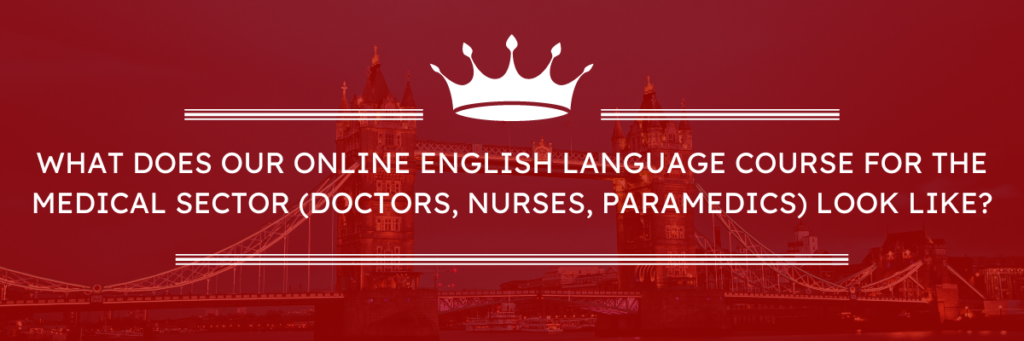 ¡Curso de inglés para profesionales de la industria médica (médicos, enfermeros, paramédicos) en línea, inglés comercial, idiomas en línea en una escuela de idiomas!