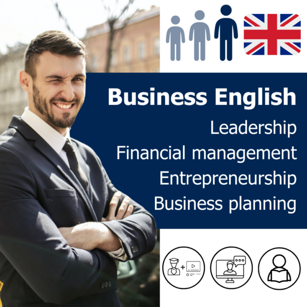 Business English Package (Business Simulation) – Leadership, Financial management, Entrepreneurship, Business planning in English