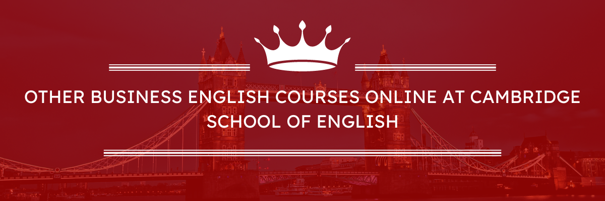 English courses online for companies and institutions or in-company language training at our Cambridge School of English language school!