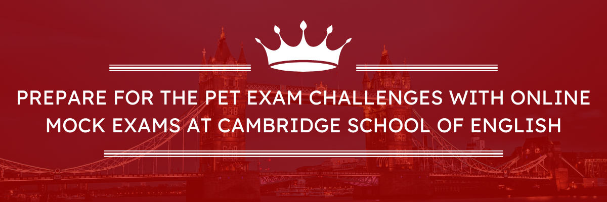 Prepárese para los desafíos del examen PET con exámenes simulados en línea en la escuela de idiomas Cambridge School of English