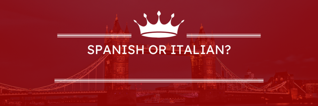Spanish courses Italian Courses online Where to learn Spanish Should I learn Spanish or Italian? What are tghe differences between Spanish and Italian?